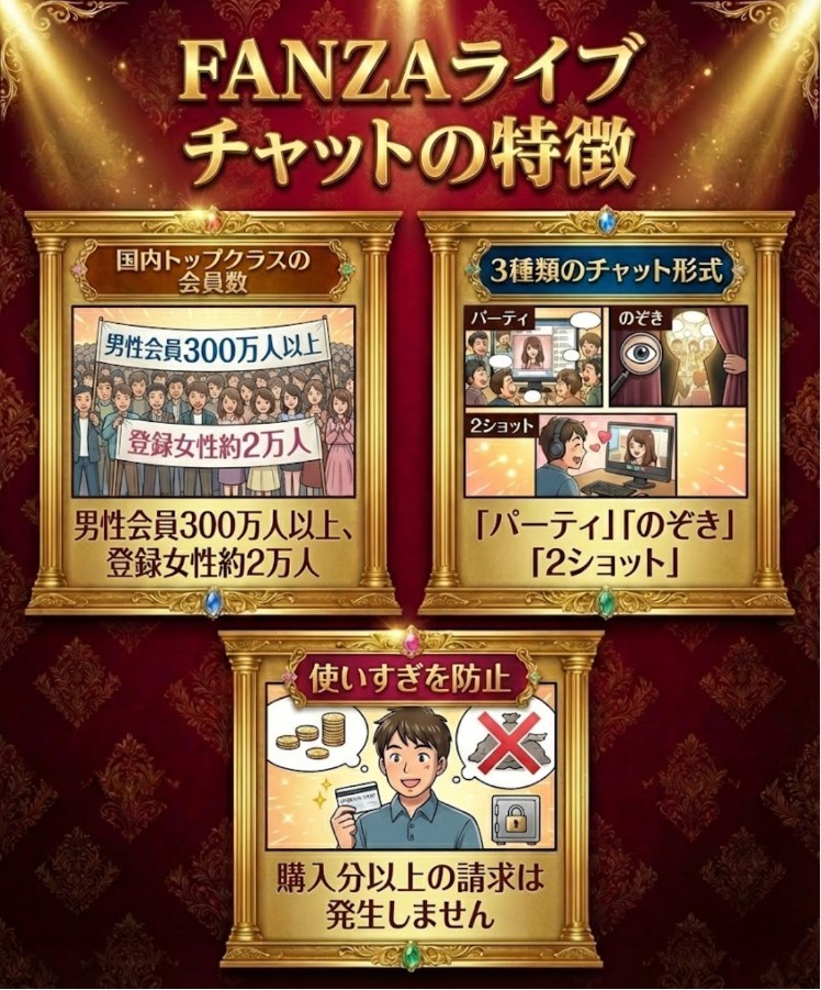 FANZAライブチャットの特徴